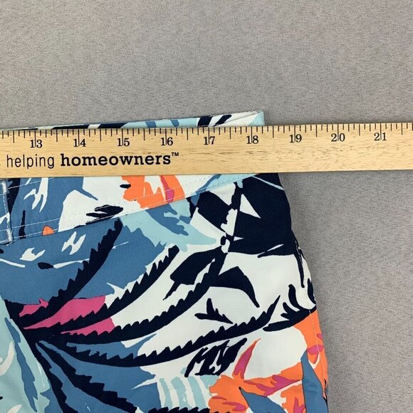 Abercrombie & Fitch Mens Board Shorts 36 Blue Colorful Swim Trunks Mesh Lined - Picture 4 of 12